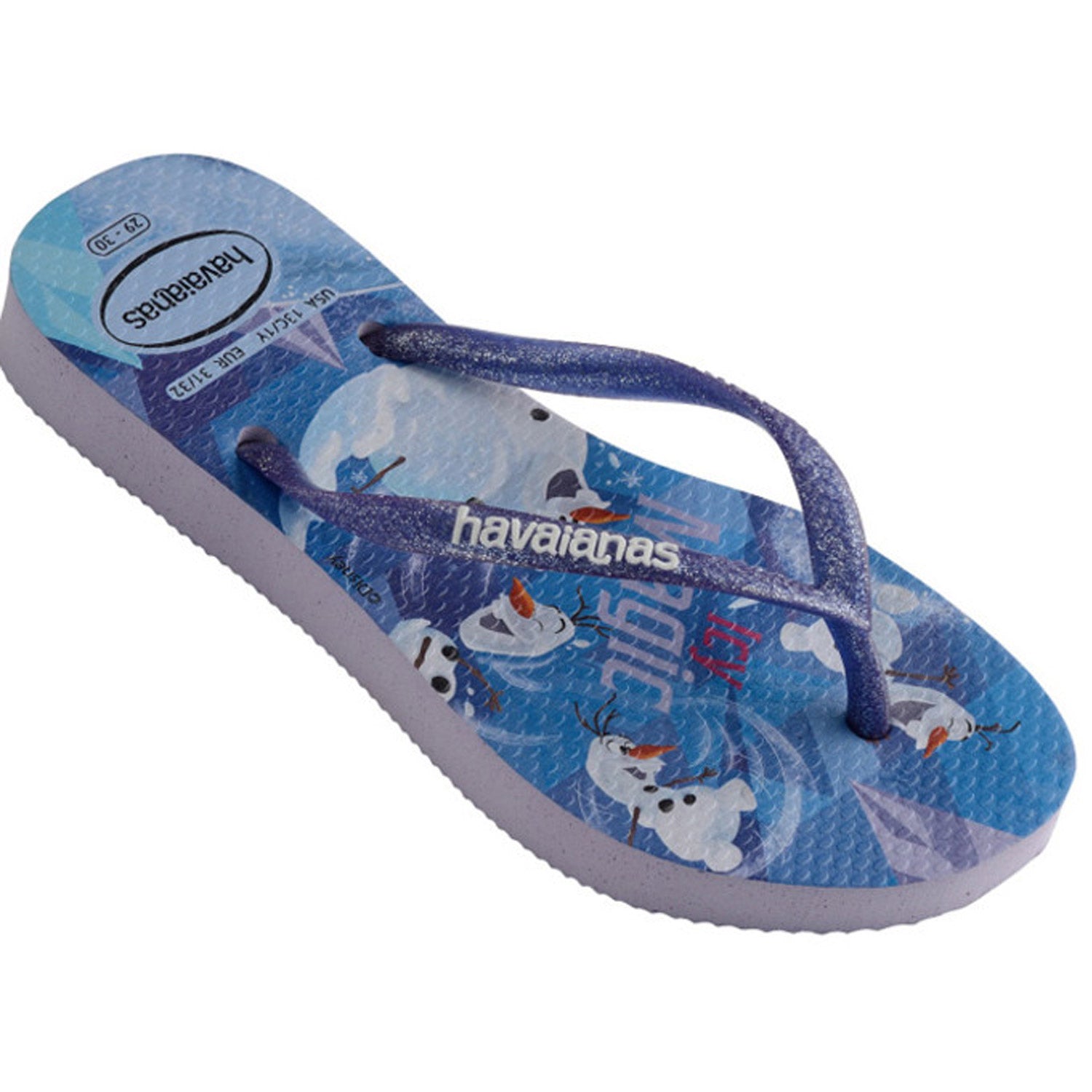 Kids Slim Frozen Thongs Lilac