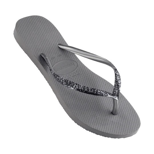 Slim Metal Logo Glitter II Thongs