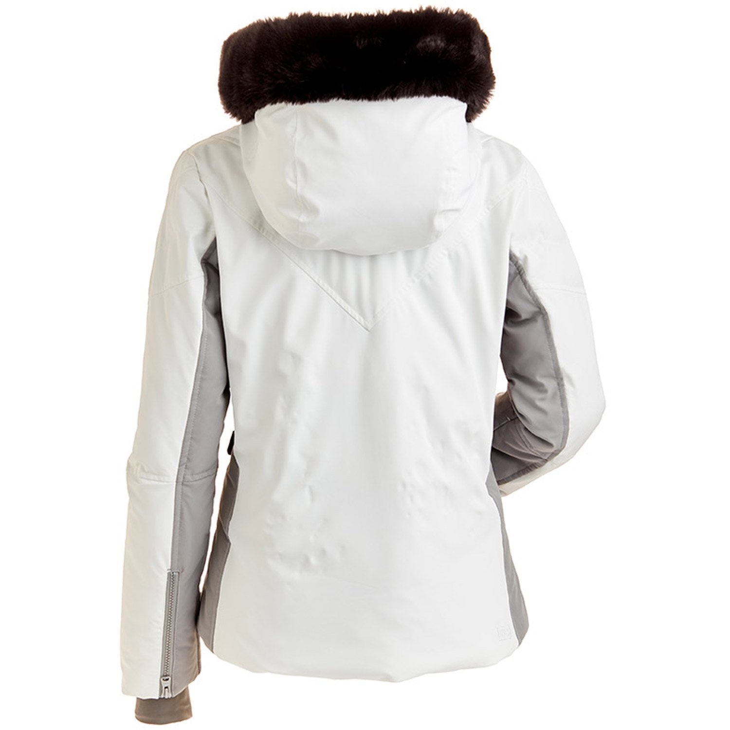 Nils Mika Faux Fur Ski Jacket 2020 White / Silver 2