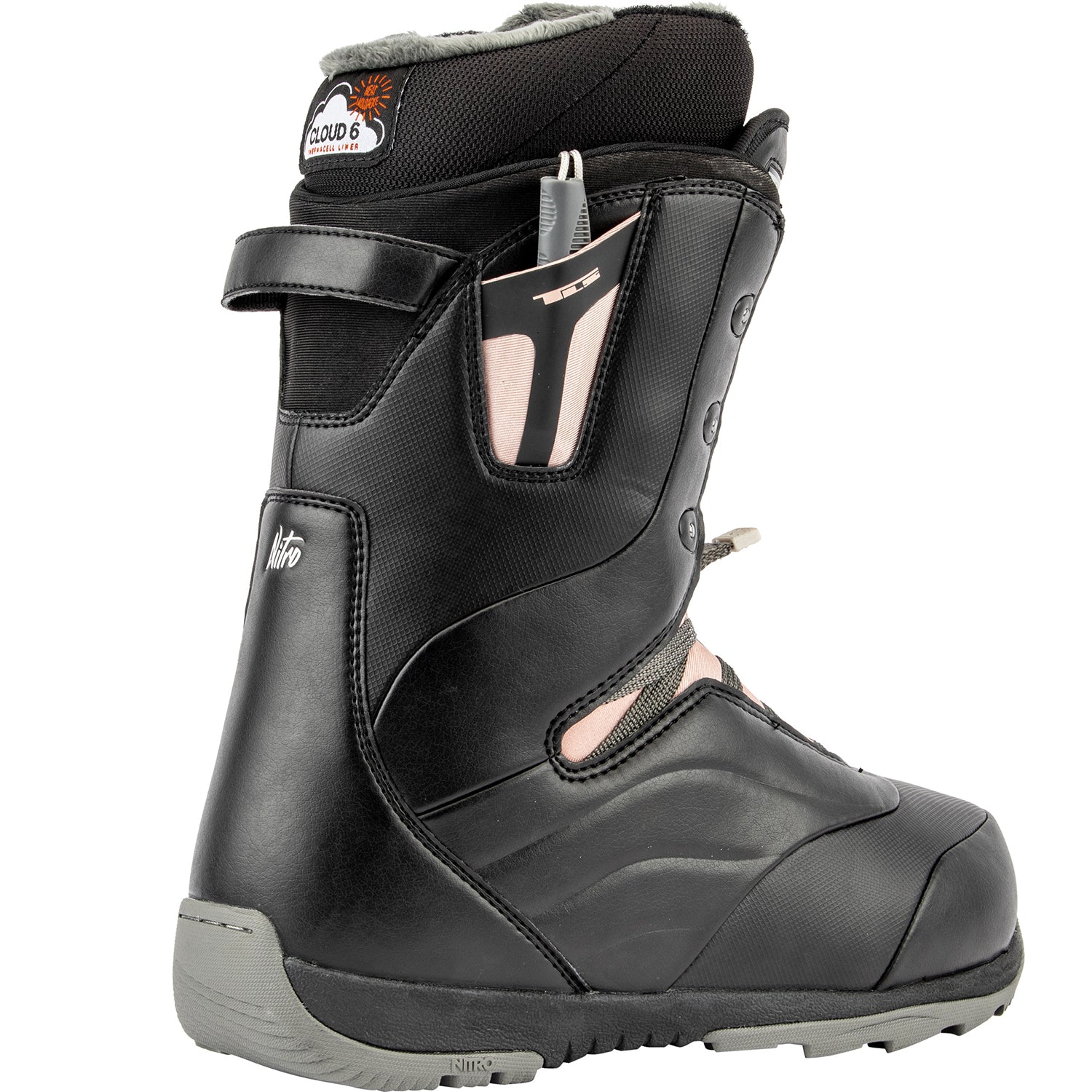 Nitro Crown TLS Snowboard Boot 2020 Black Rose