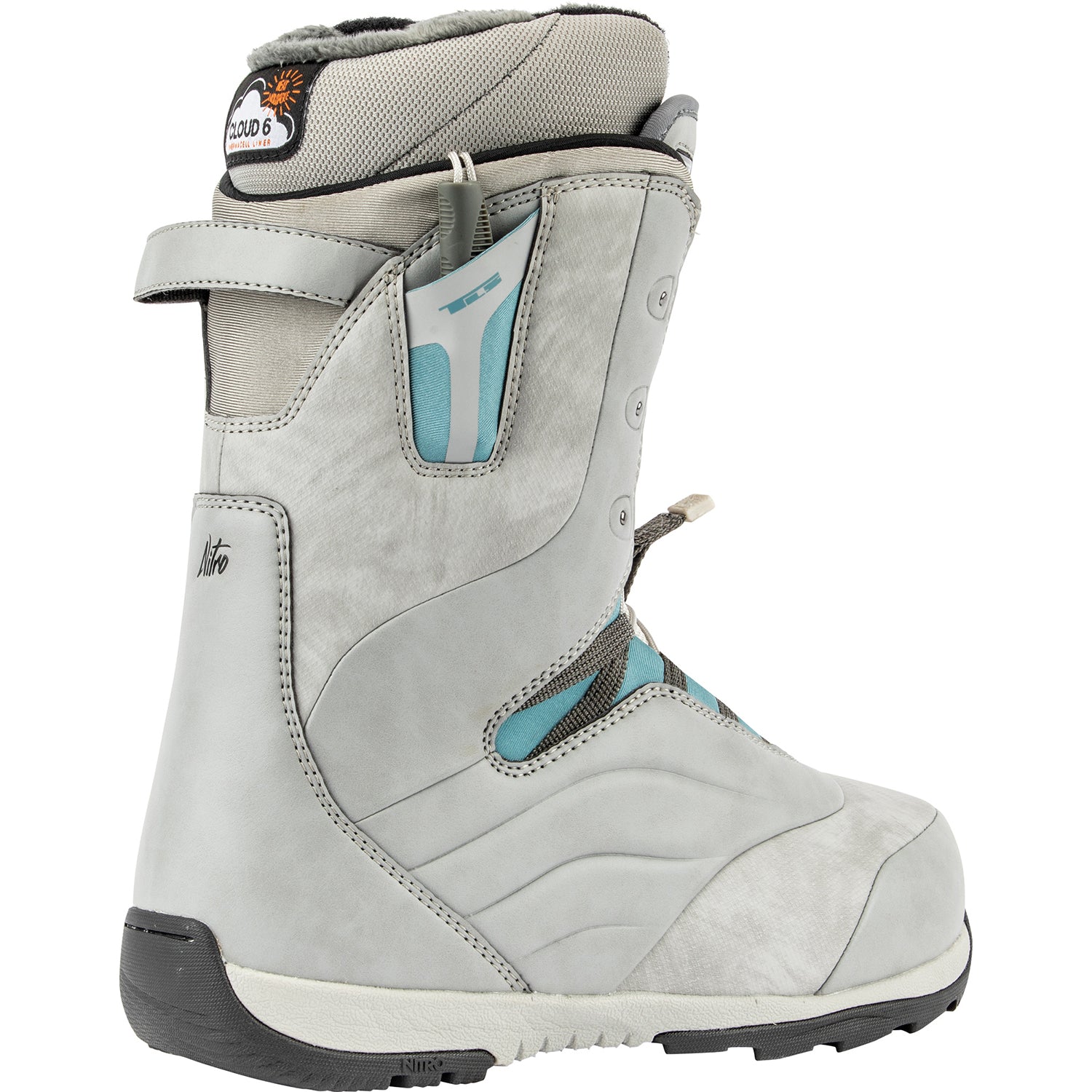 Nitro Crown TLS Snowboard Boot 2020 Grey Steel Blue