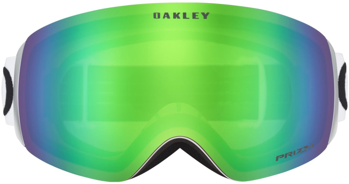 Oakley Flight Deck M Snow Goggles 2023 Matte White Prizm Jade Iridium Lens