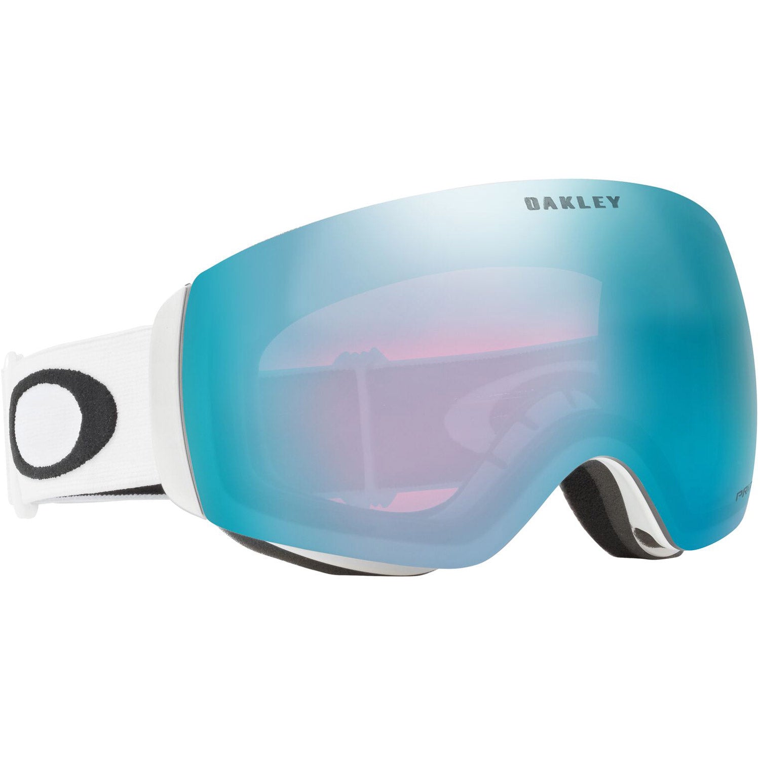 Oakley Flight Deck M Snow Goggles 2023 Matte White Prizm Sapphire Iridium Lens