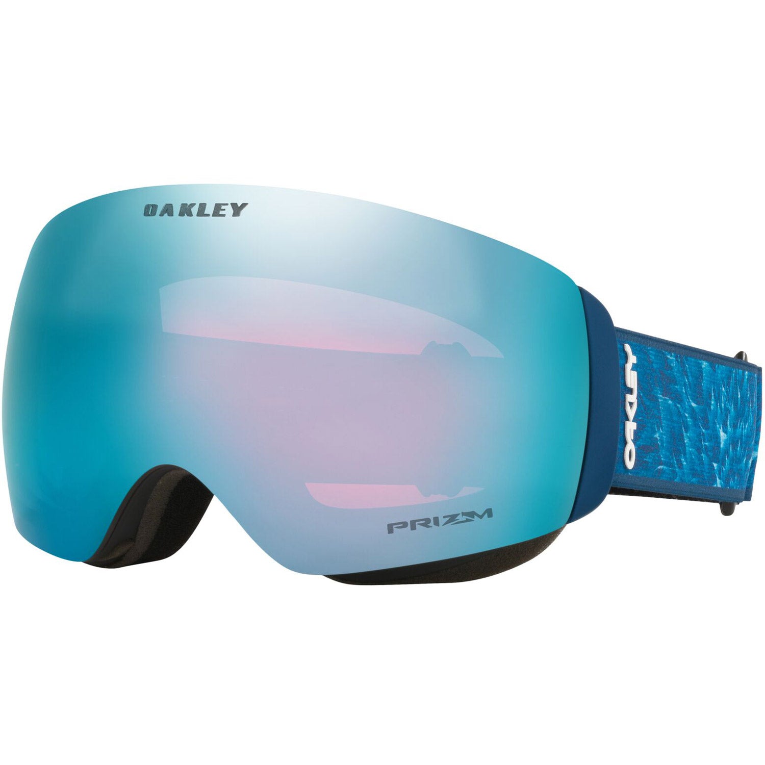 Oakley Flight Deck M Snow Goggles 2023 Navy Blaze Prizm Sapphire Iridium Lens