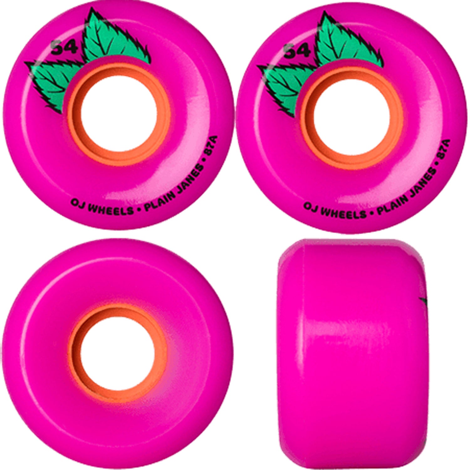 Plain Jane Keyframe Pink 87A Skateboard Wheels
