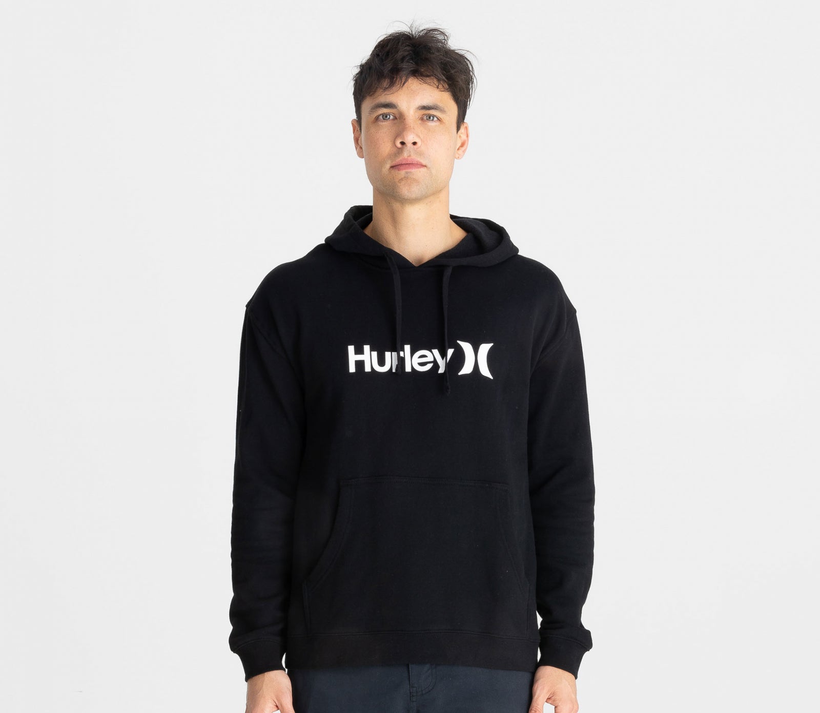 Hurley One And Only Solid Pullover Hoodie Black