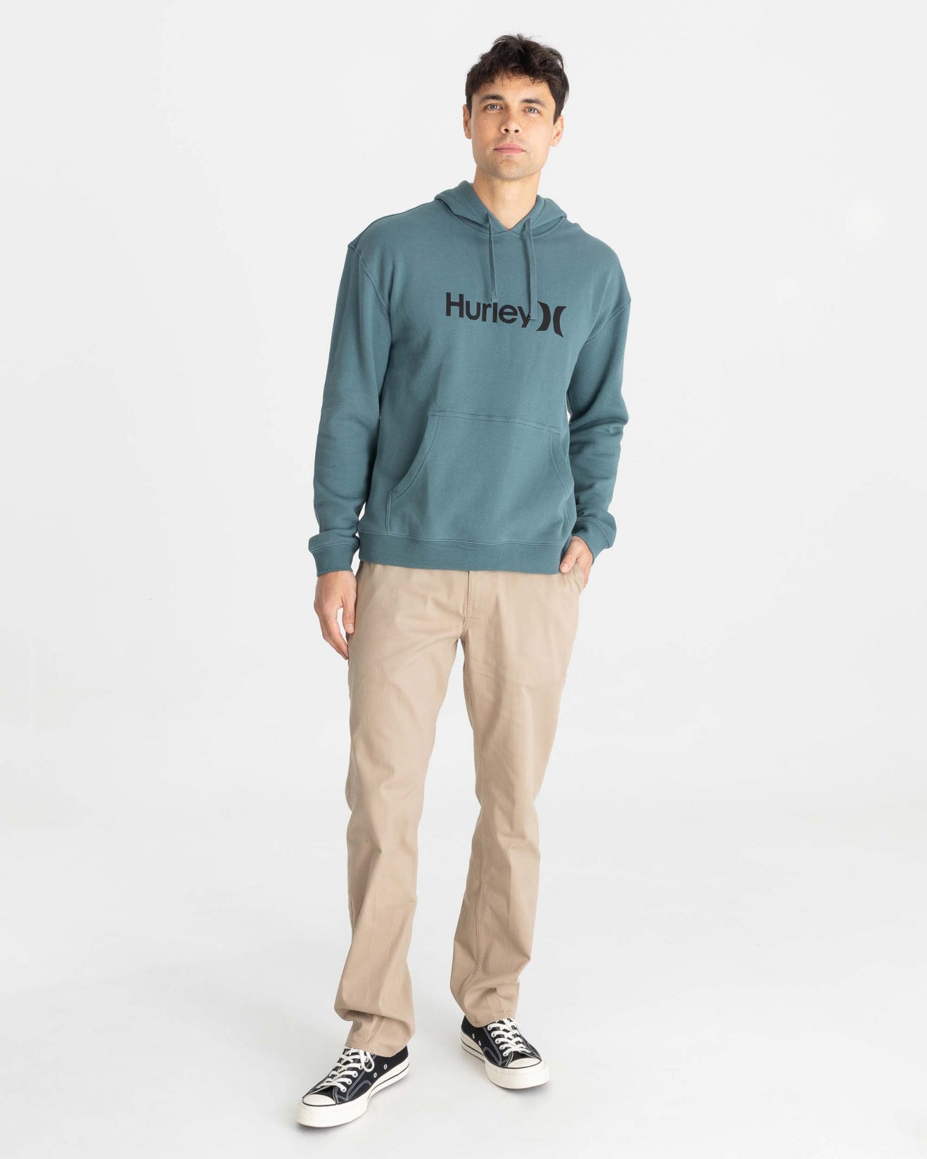 One And Only Solid Pullover Hurley Mens Hoodie