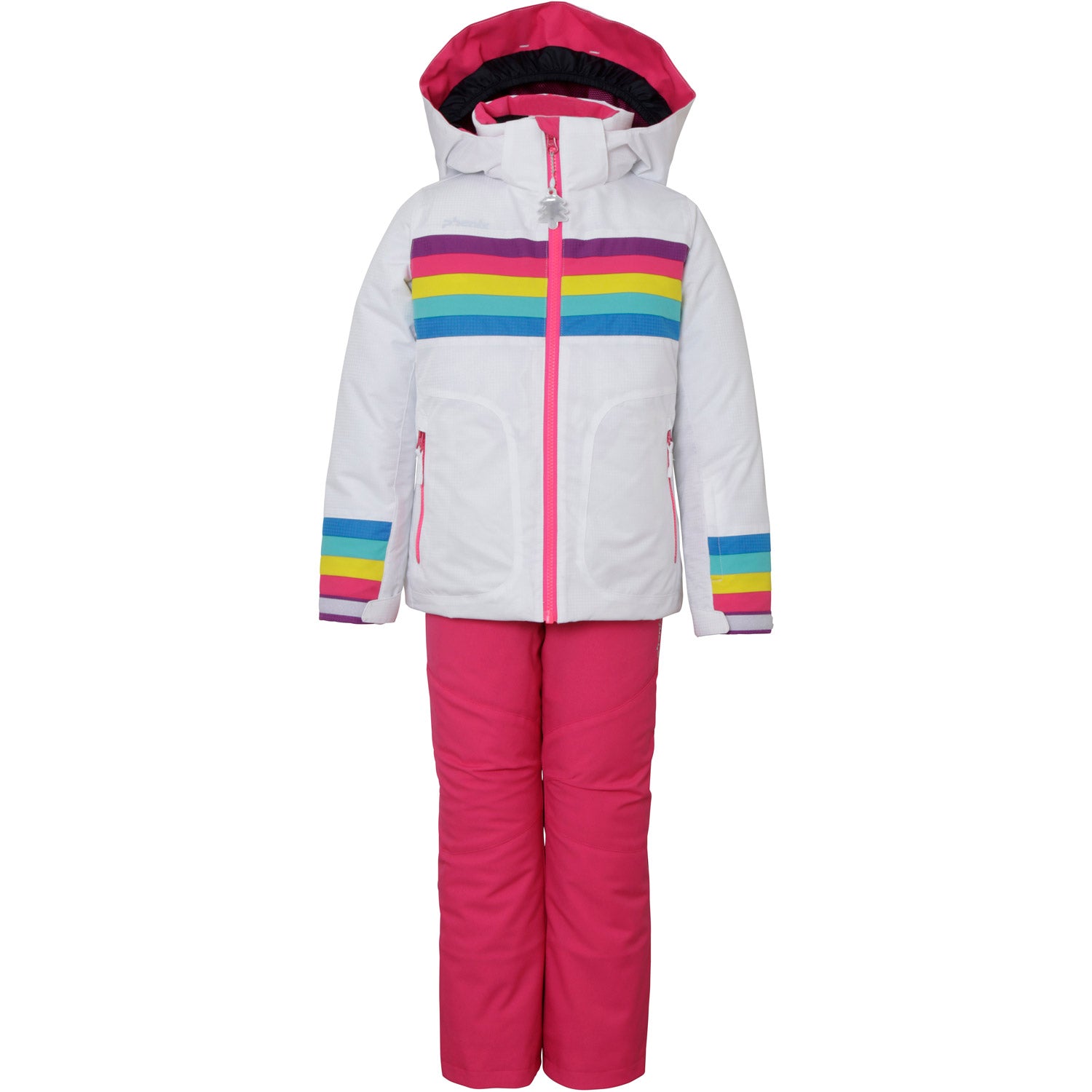 Phenix Rainbow Kids Two Piece Suit 2021 White