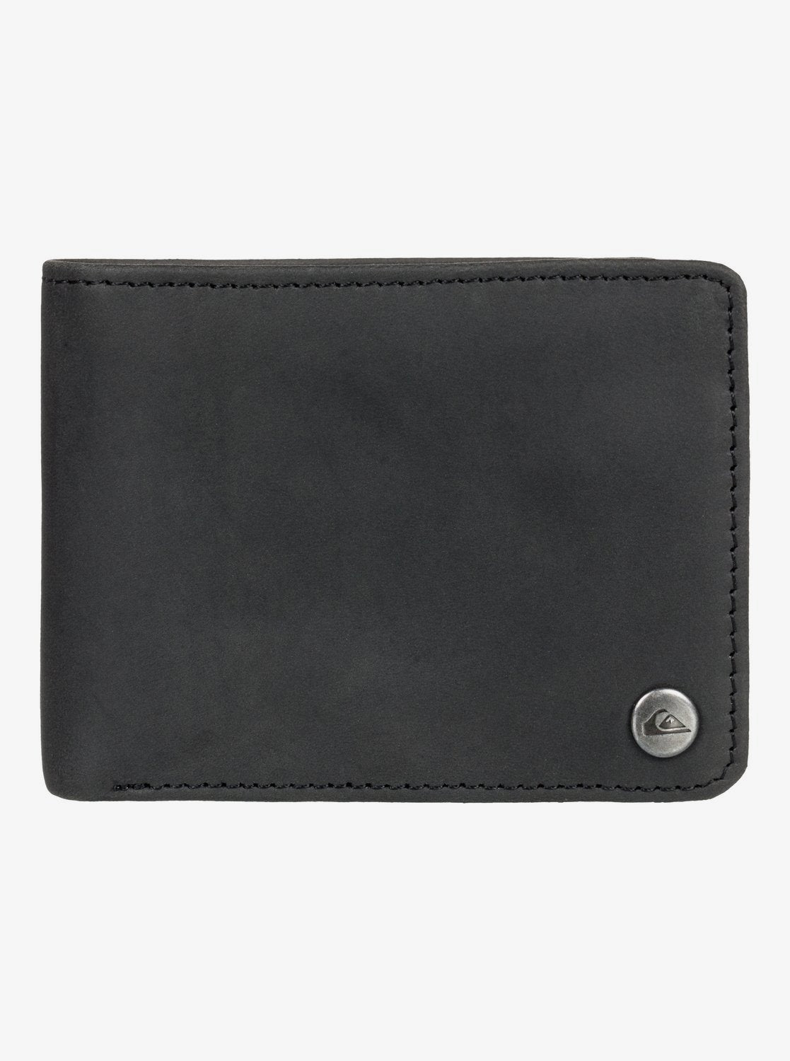 Quiksilver Mac Tri-Fold Leather Wallet Black