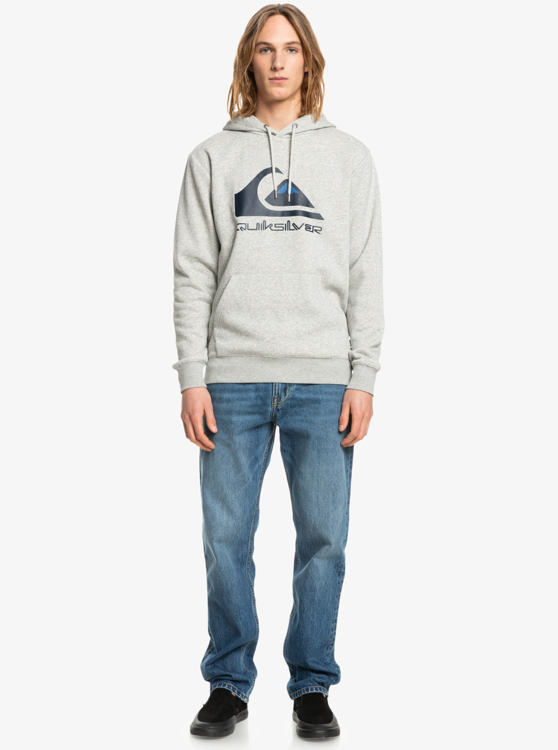 Quiksilver Mens Big Logo Fleece Athletic Heather