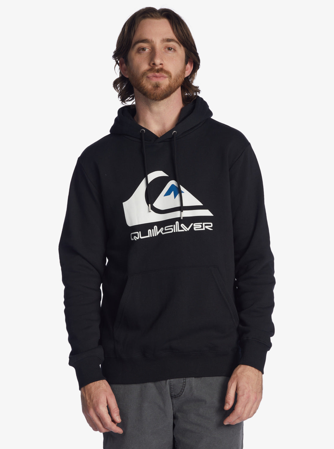 Quiksilver Mens Big Logo Fleece Black