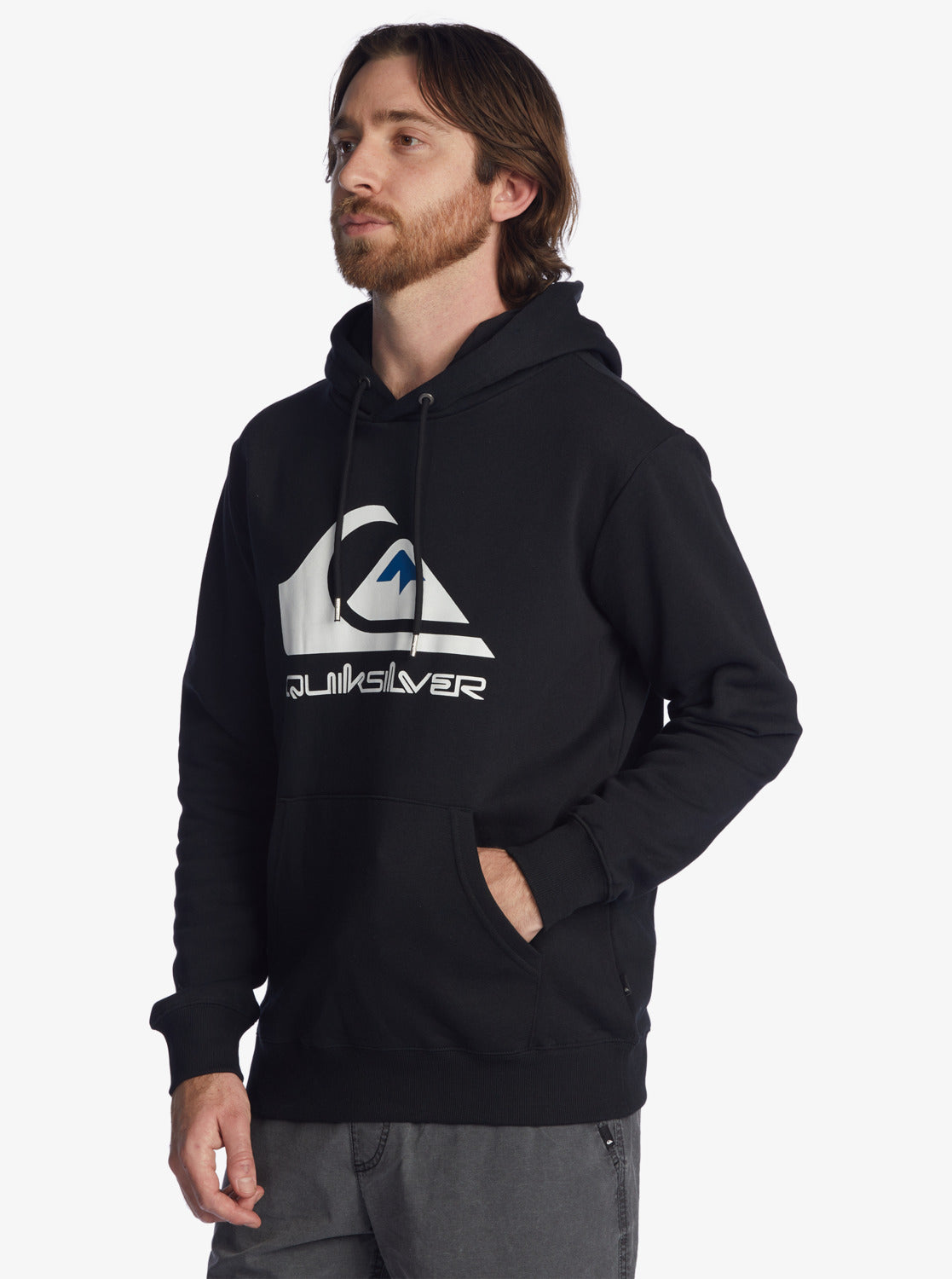 Quiksilver Mens Big Logo Fleece Black