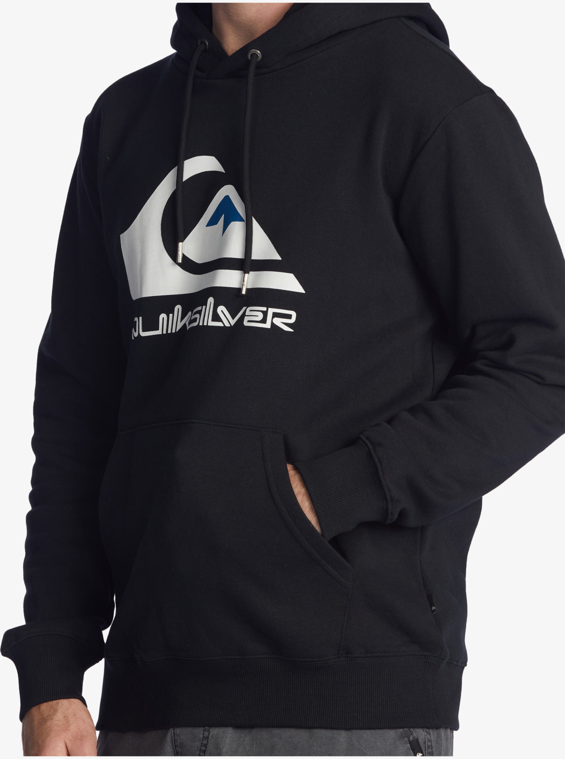 Quiksilver Mens Big Logo Fleece Black