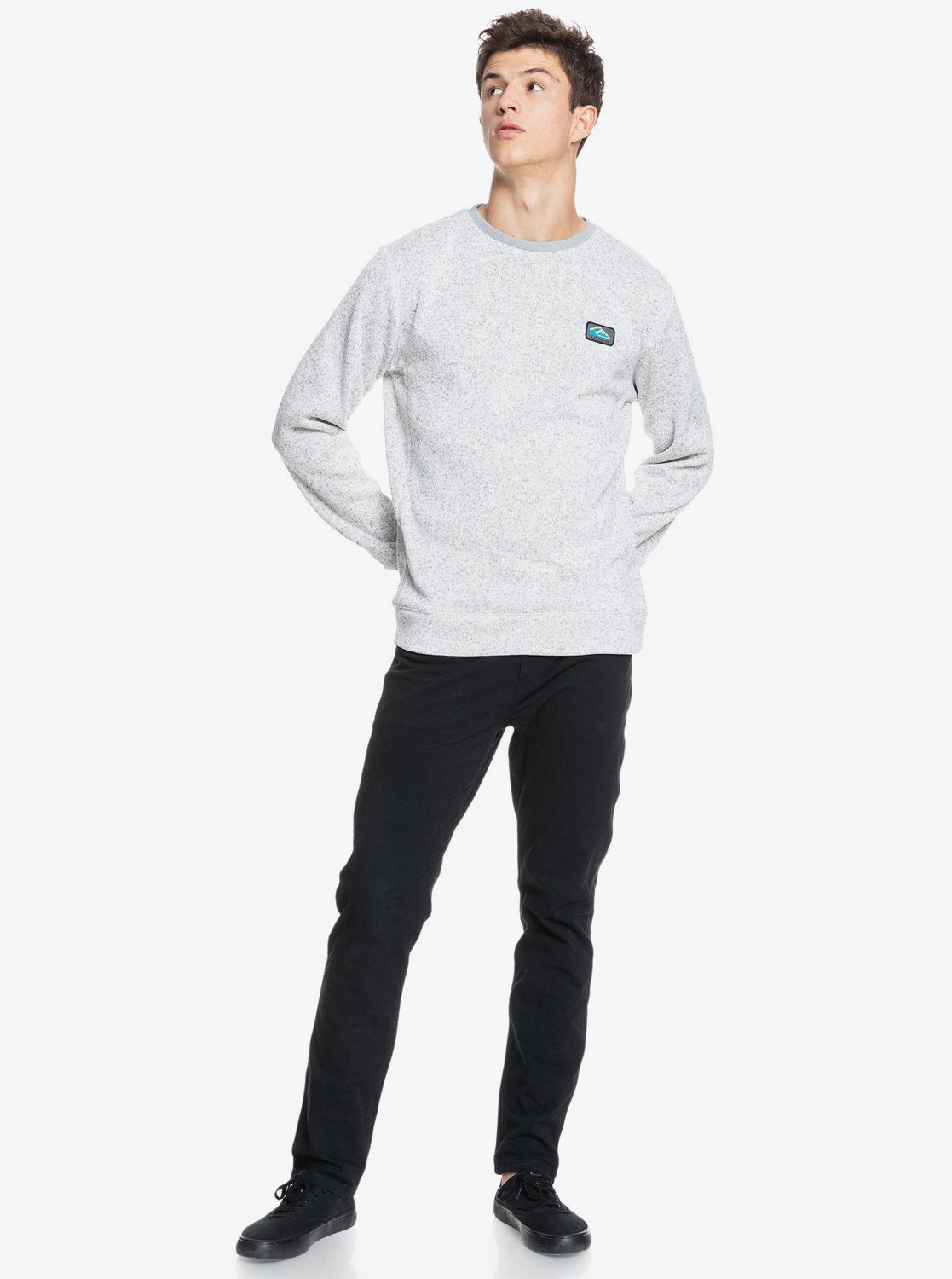 Quiksilver Mens Keller Sweatshirt Light grey heather