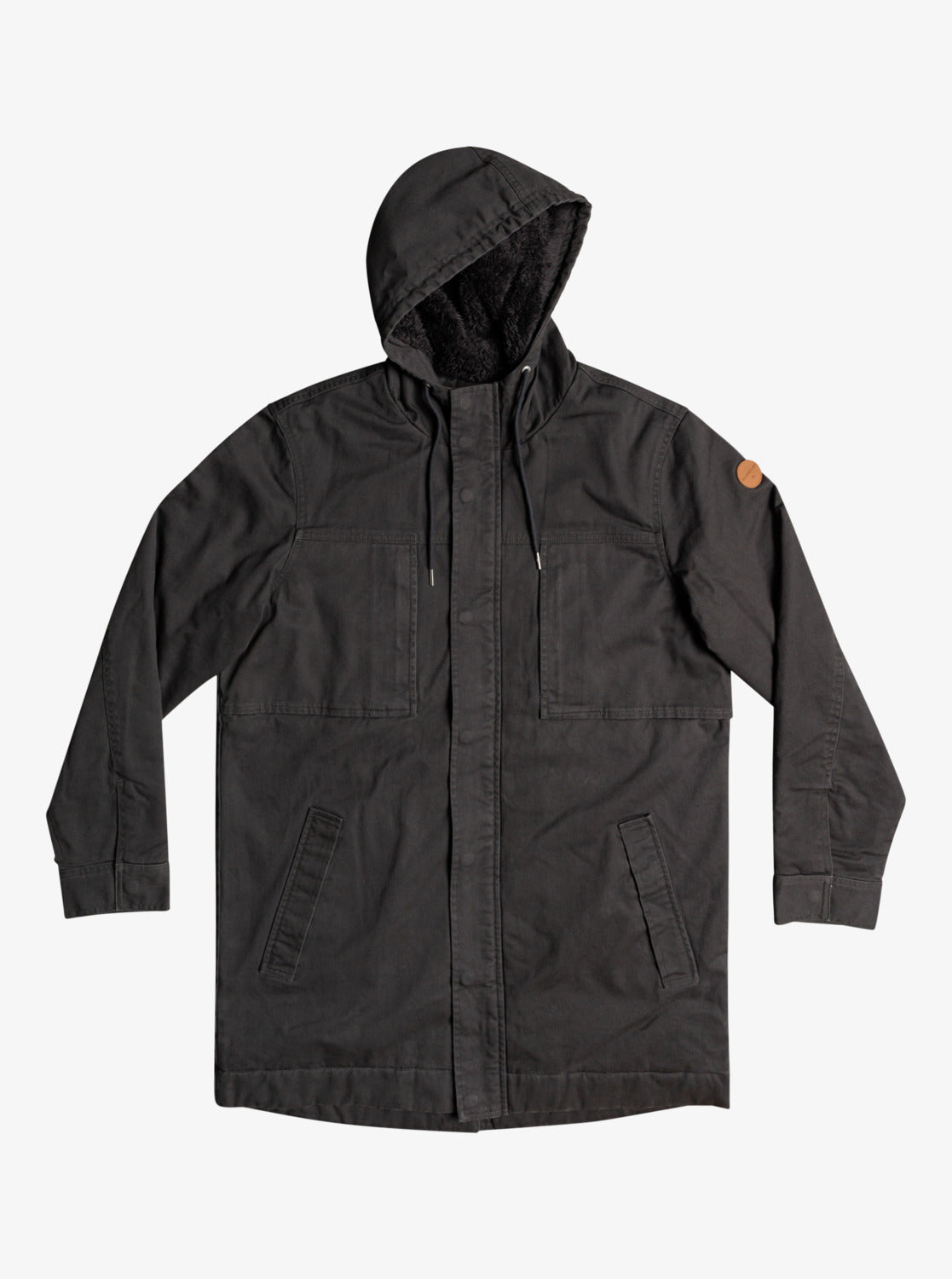 Quiksilver Mens Magesty Crush Hooded Jacket Tarmac