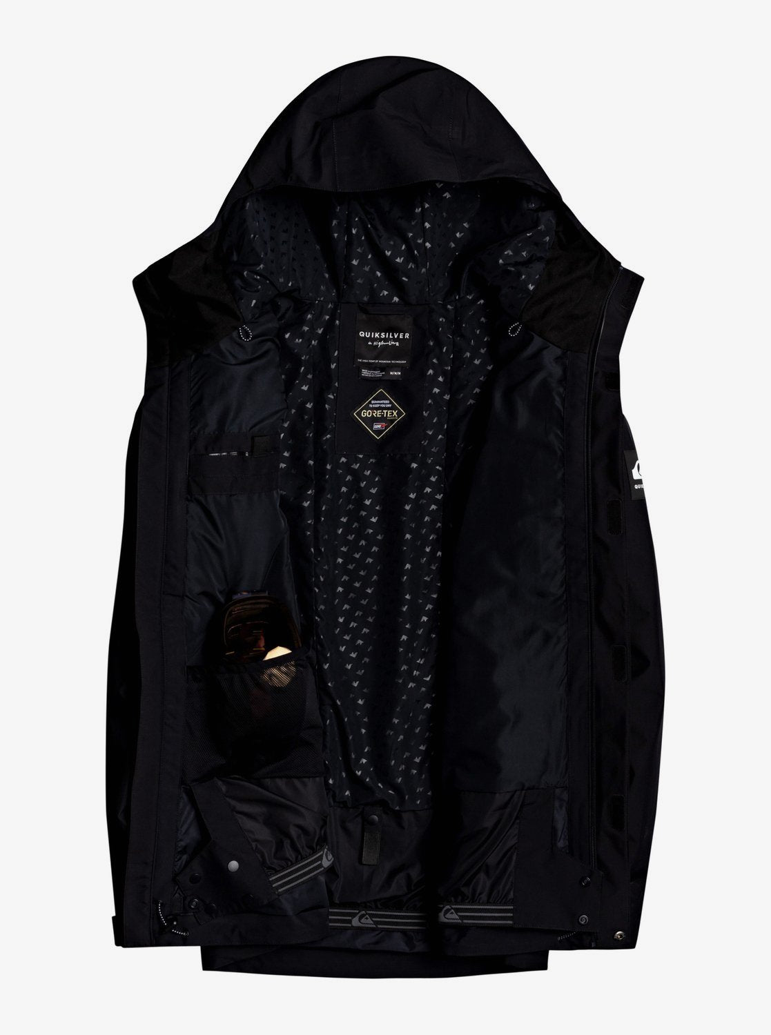 Quiksilver Mens Mission GORE-TEX 2L Shell Snow Jacket True black