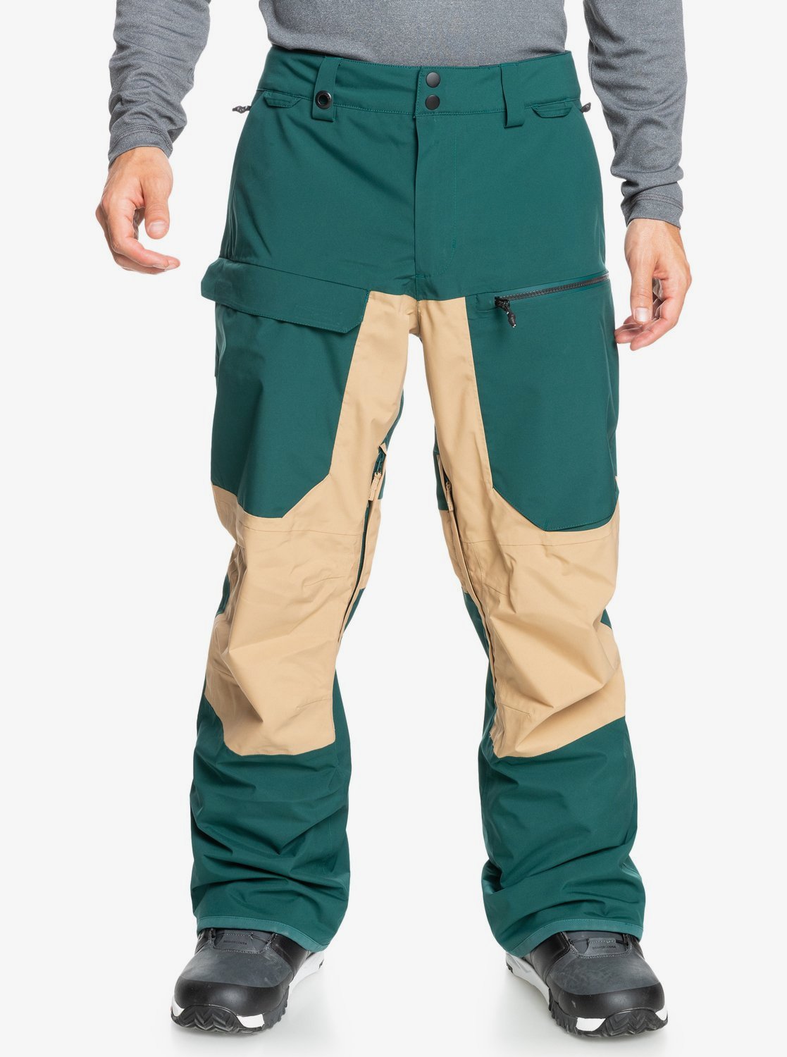 Quiksilver Mens Travis Rice Stretch Snow Pants June bug