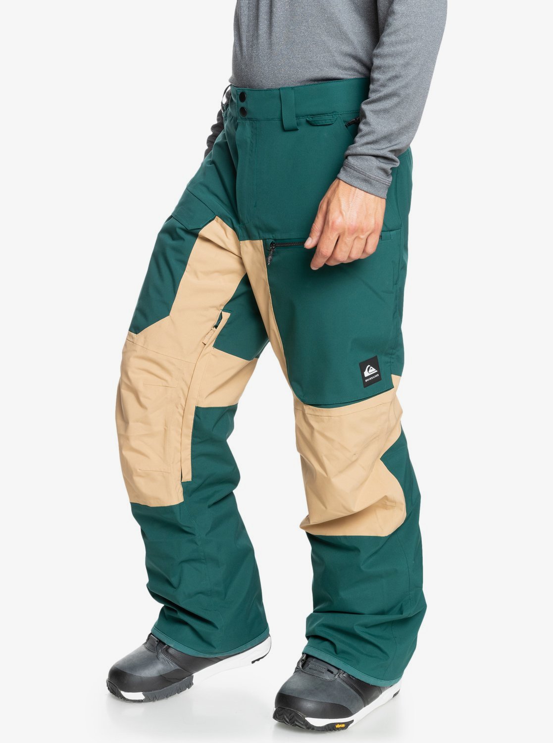 Quiksilver Mens Travis Rice Stretch Snow Pants June bug