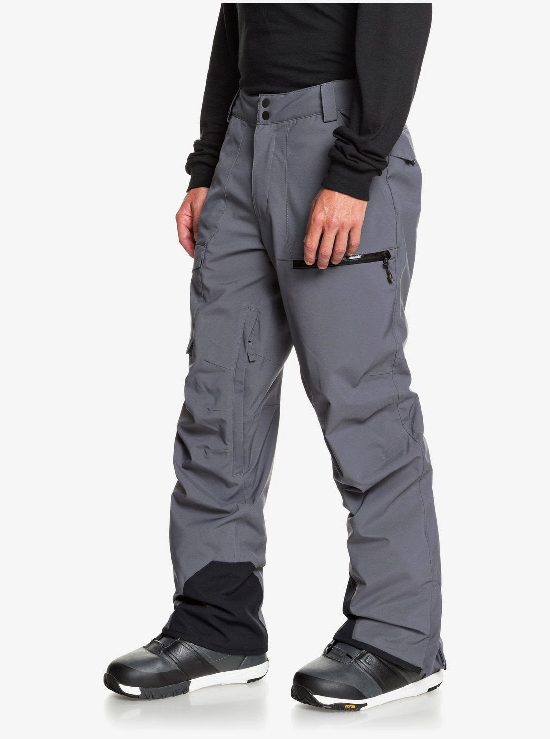Quiksilver Mens Utility Shell Snow Pants Iron gate