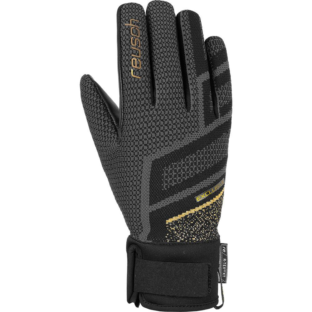 Reusch Victoria Knit Ski Glove 2019 Black Gold