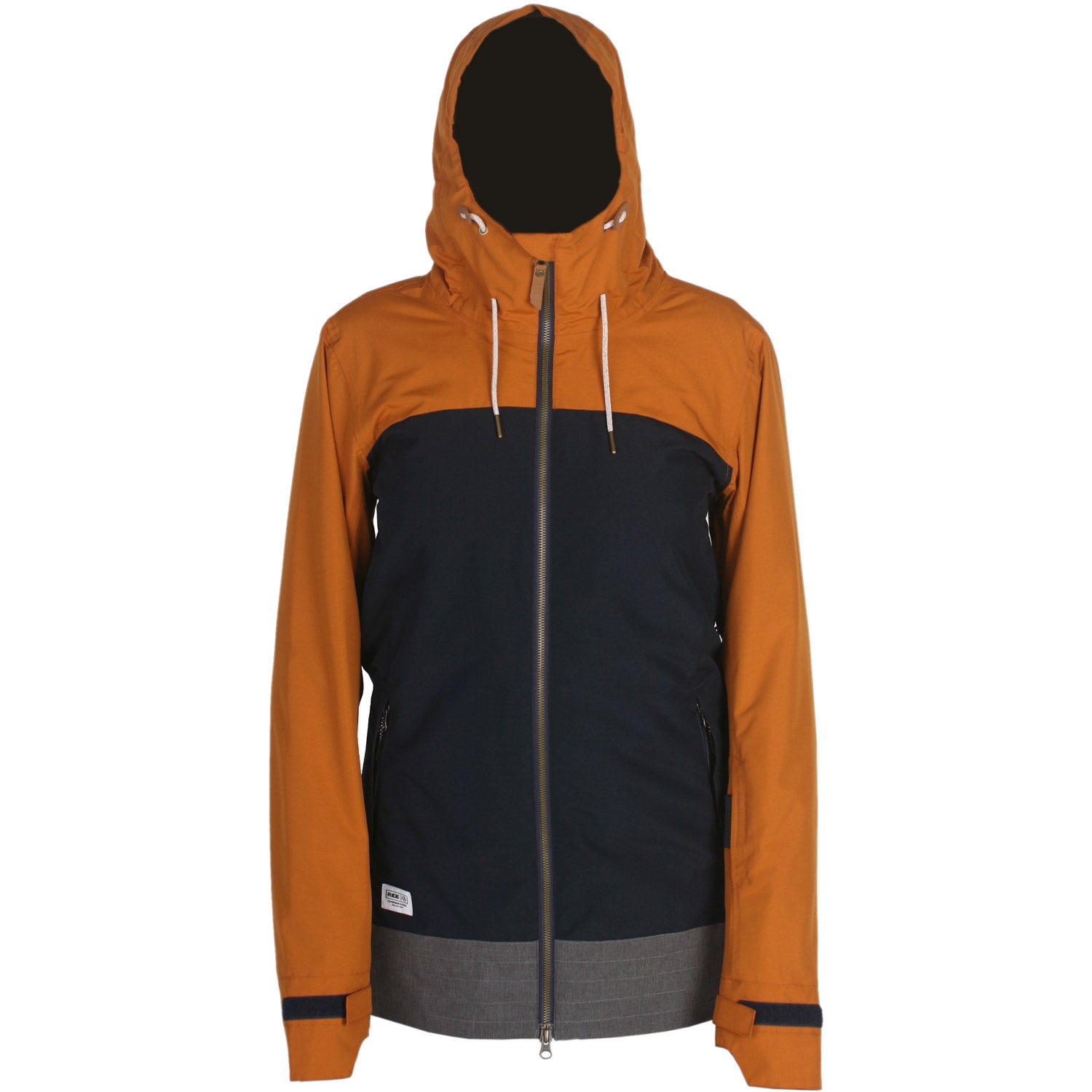 Ride Brighton Snowboard Jacket Pumpkin / Navy / Grey