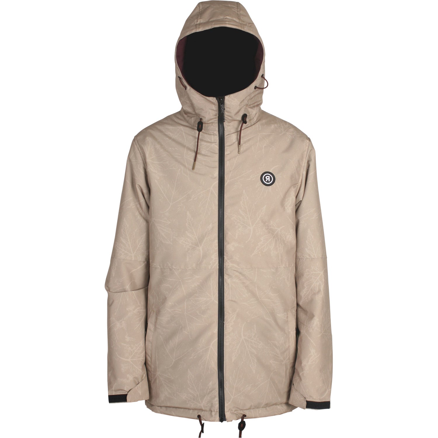 Ride Hawthorne Reversible Snowboard Jacket Wine / Khaki Maple Etch