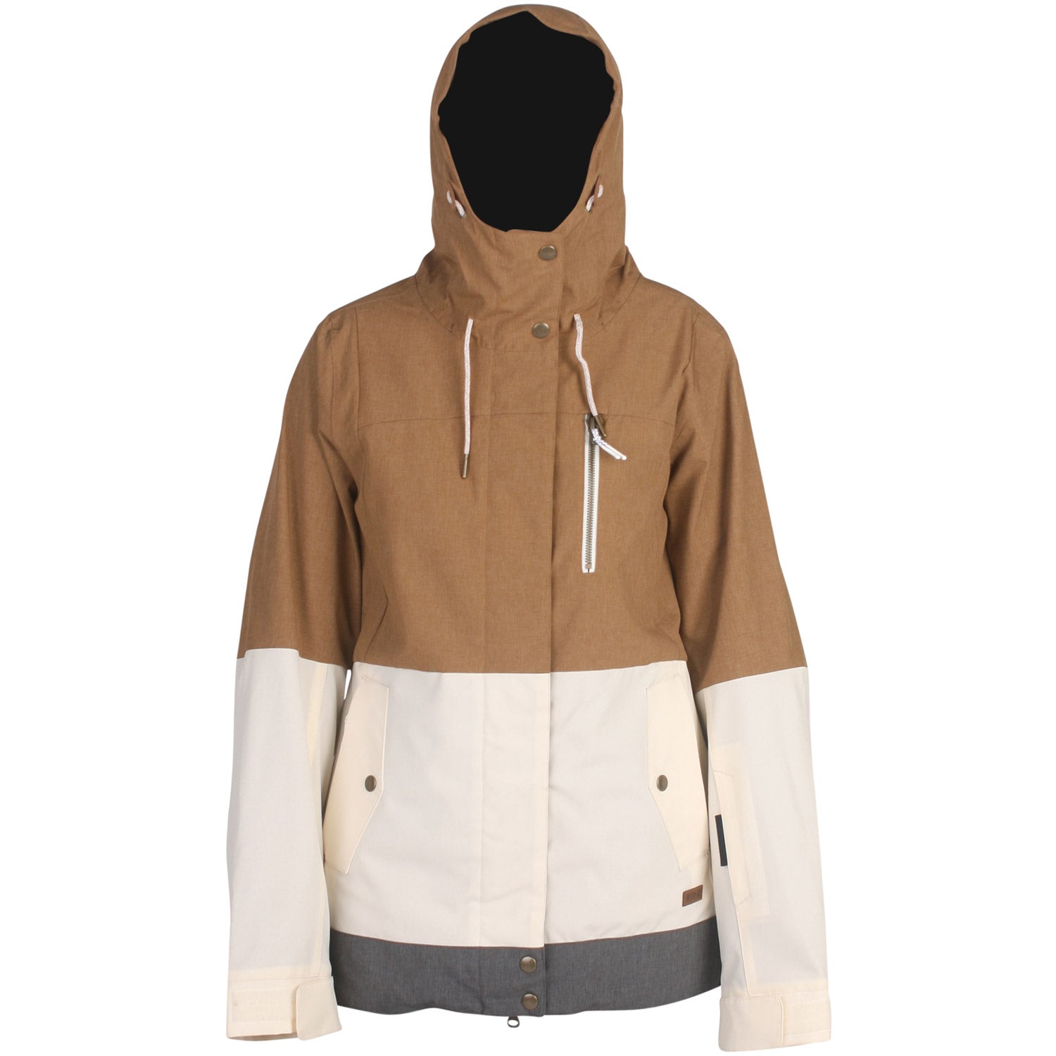 Ride Wallingford Snowboard Jacket Tobacco Melange / Off White / Grey