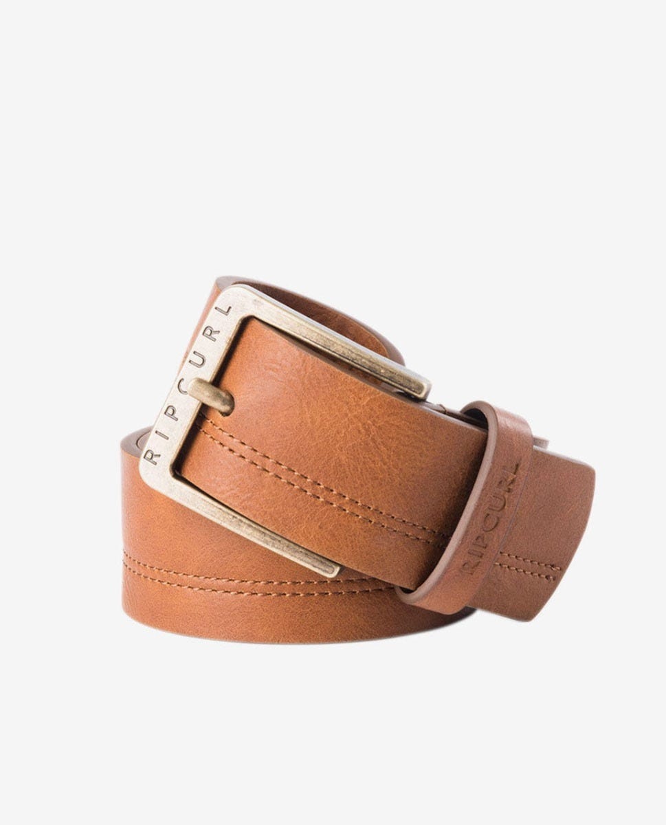 Rip Curl Double Stitch Belt Brown