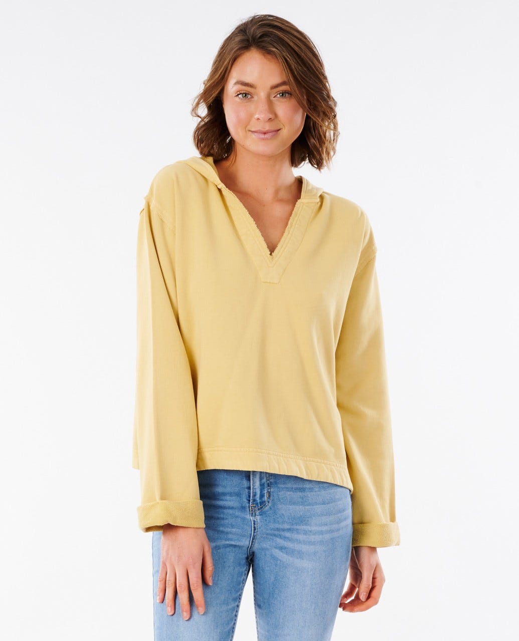 Rip Curl Organic Fleece Hood Gold