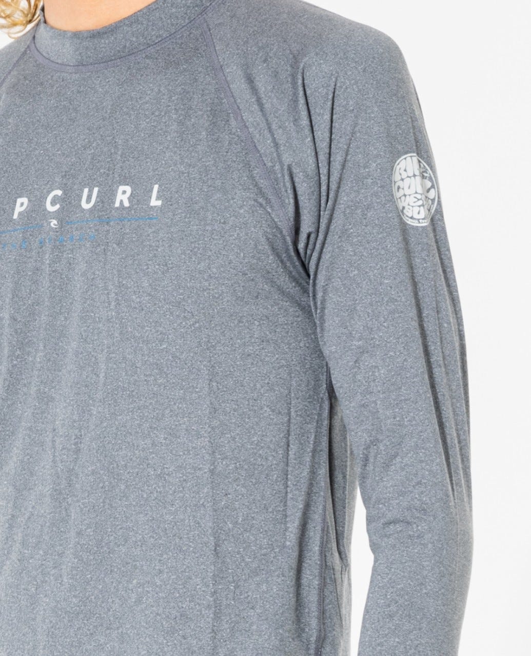 Rip Curl Shockwaves Long Sleeve UV Tee Grey Marle