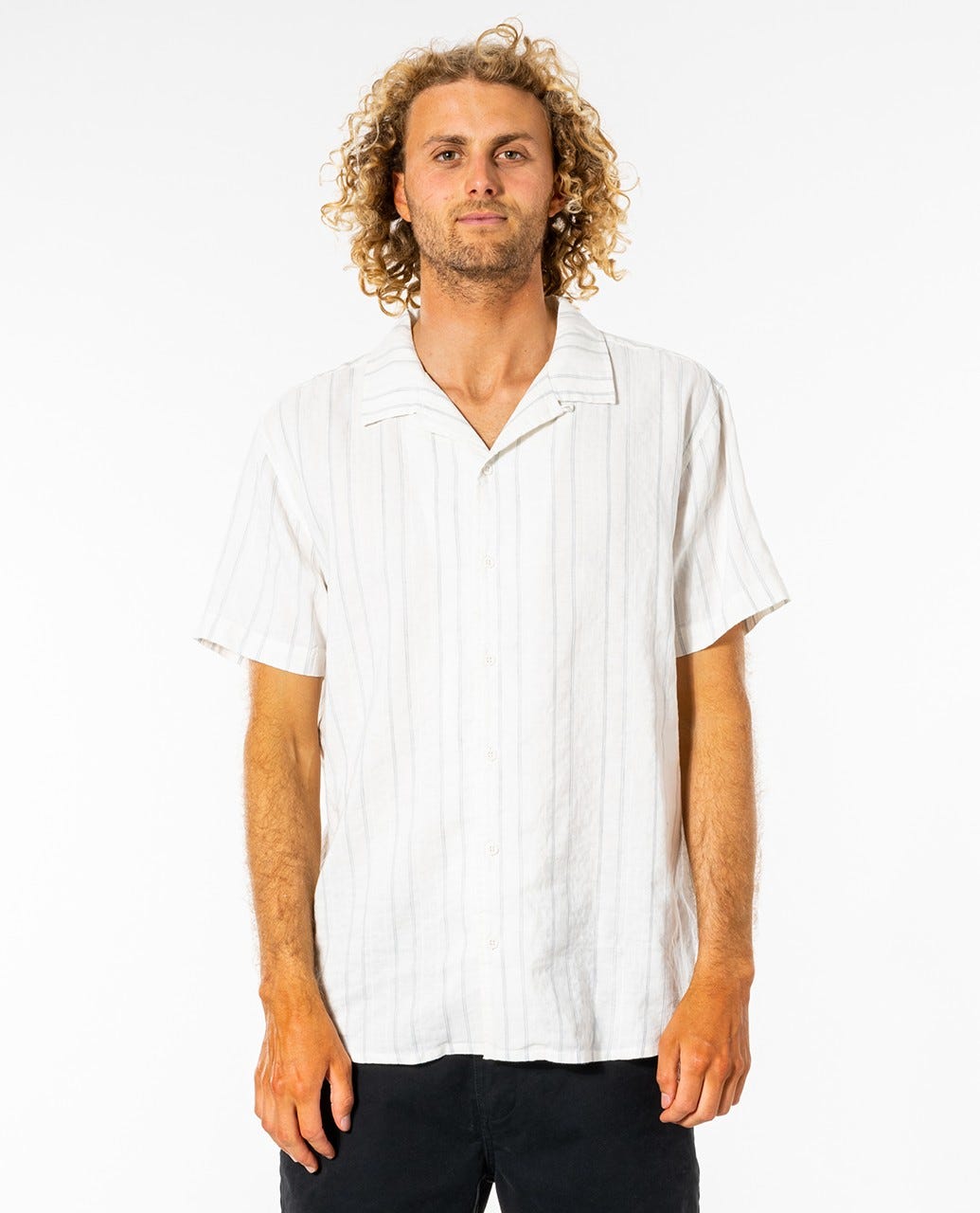 Rip Curl Vert Short Sleeve Shirt Bone