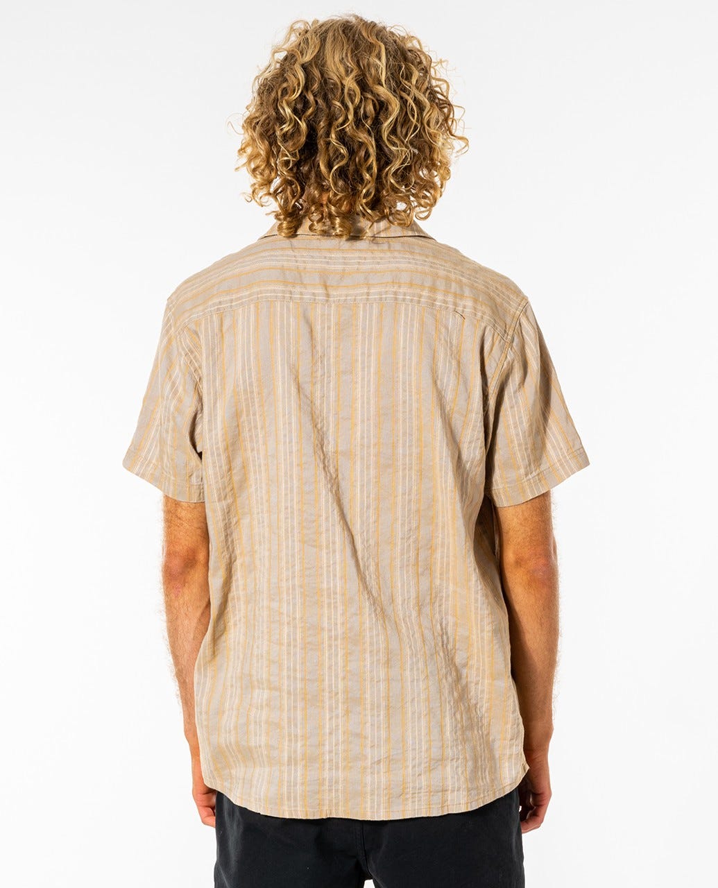 Rip Curl Vert Short Sleeve Shirt Gold