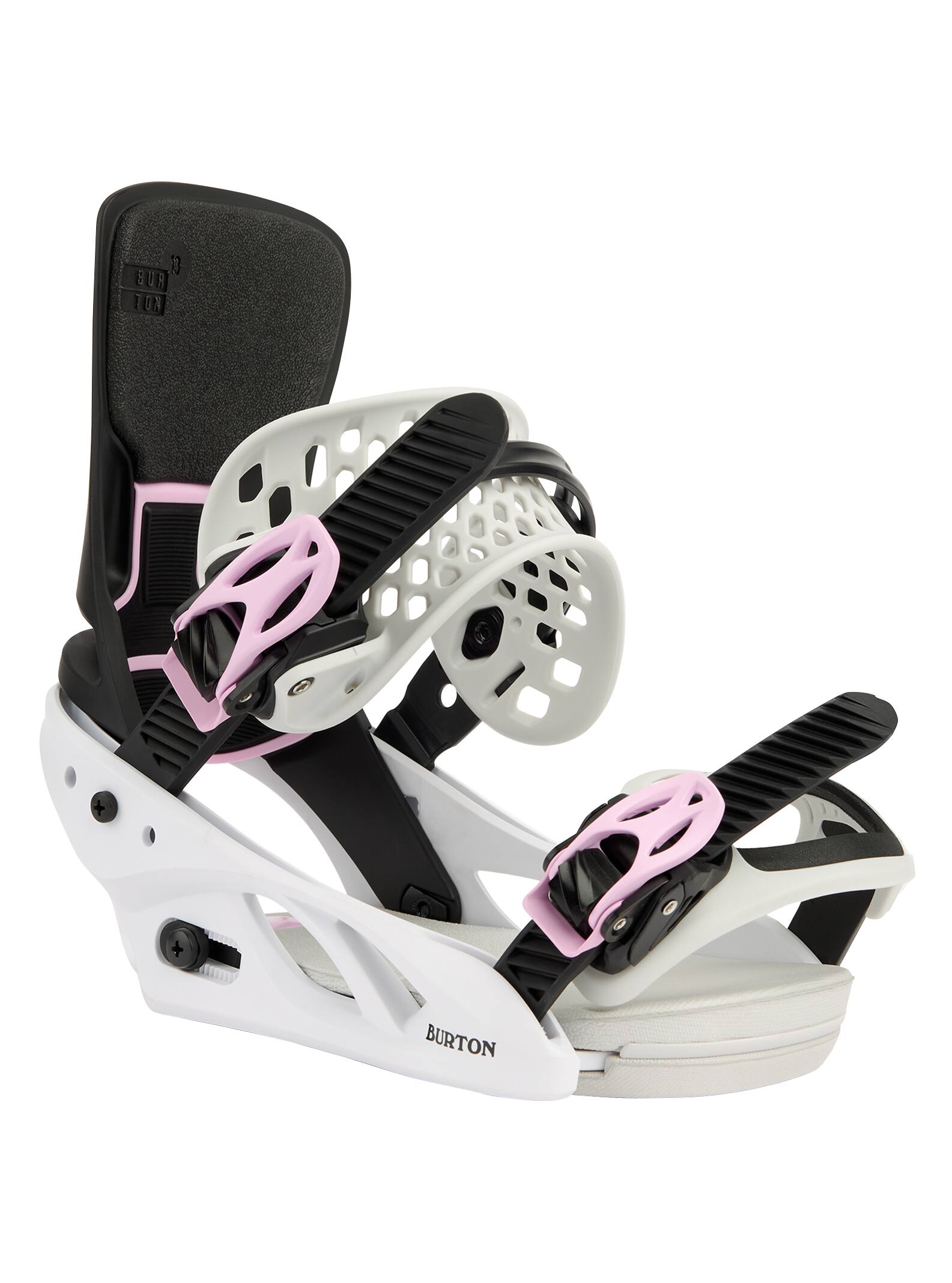Burton Lexa X Re:Flex Snowboard Binding 2022 Black / white / roses