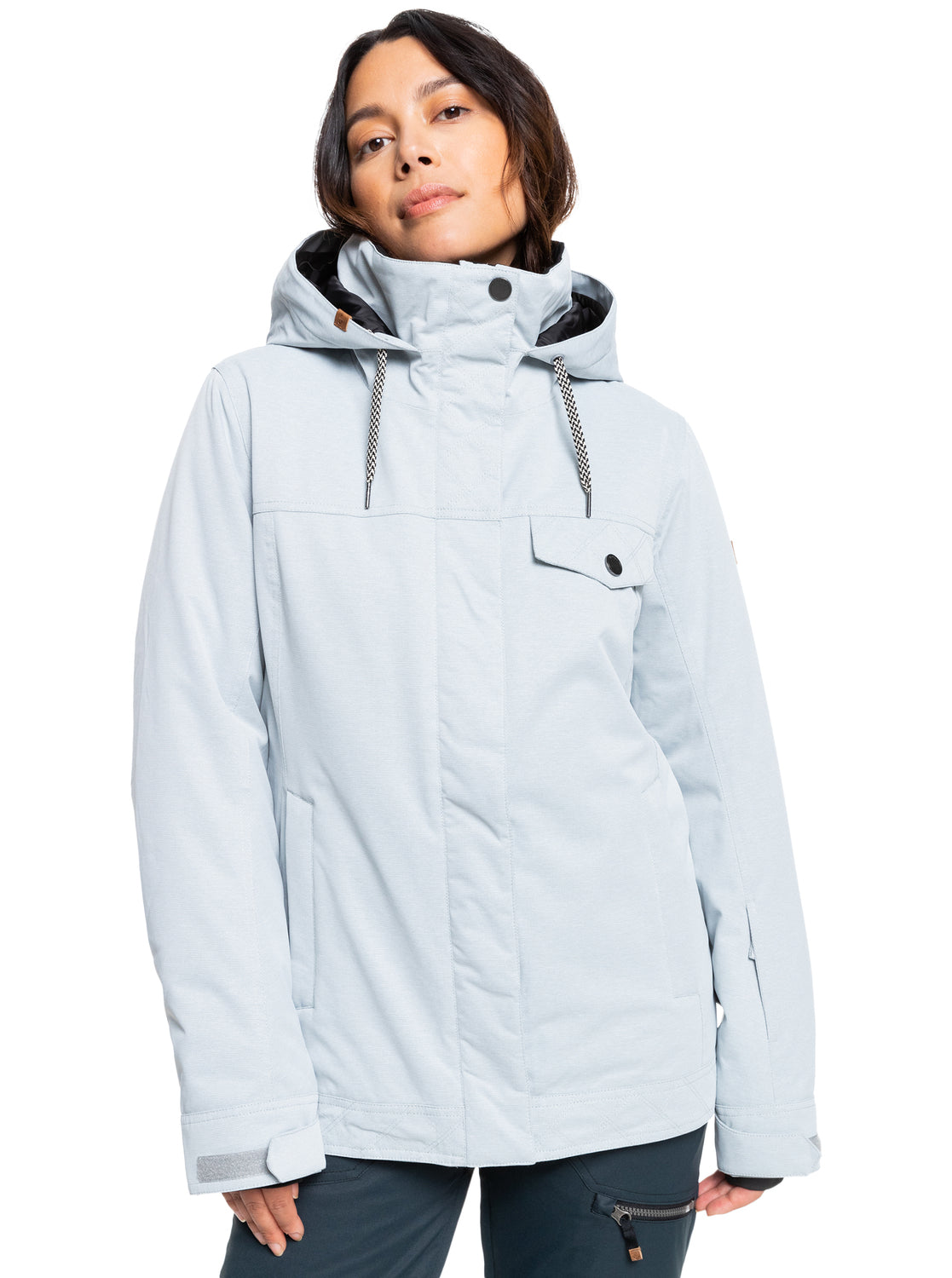 Roxy Womens Billie Snow Jacket Heather grey