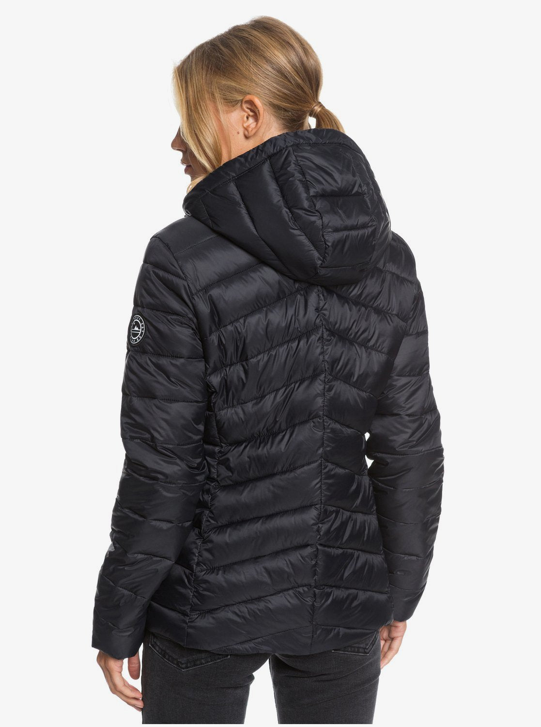 Roxy Womens Coast Road Lightweight Packable Puffer Jacket Anthracite