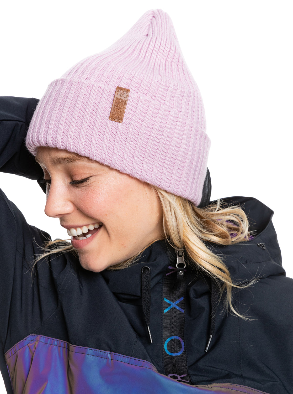 Roxy Womens Dynabeat Beanie Dawn pink