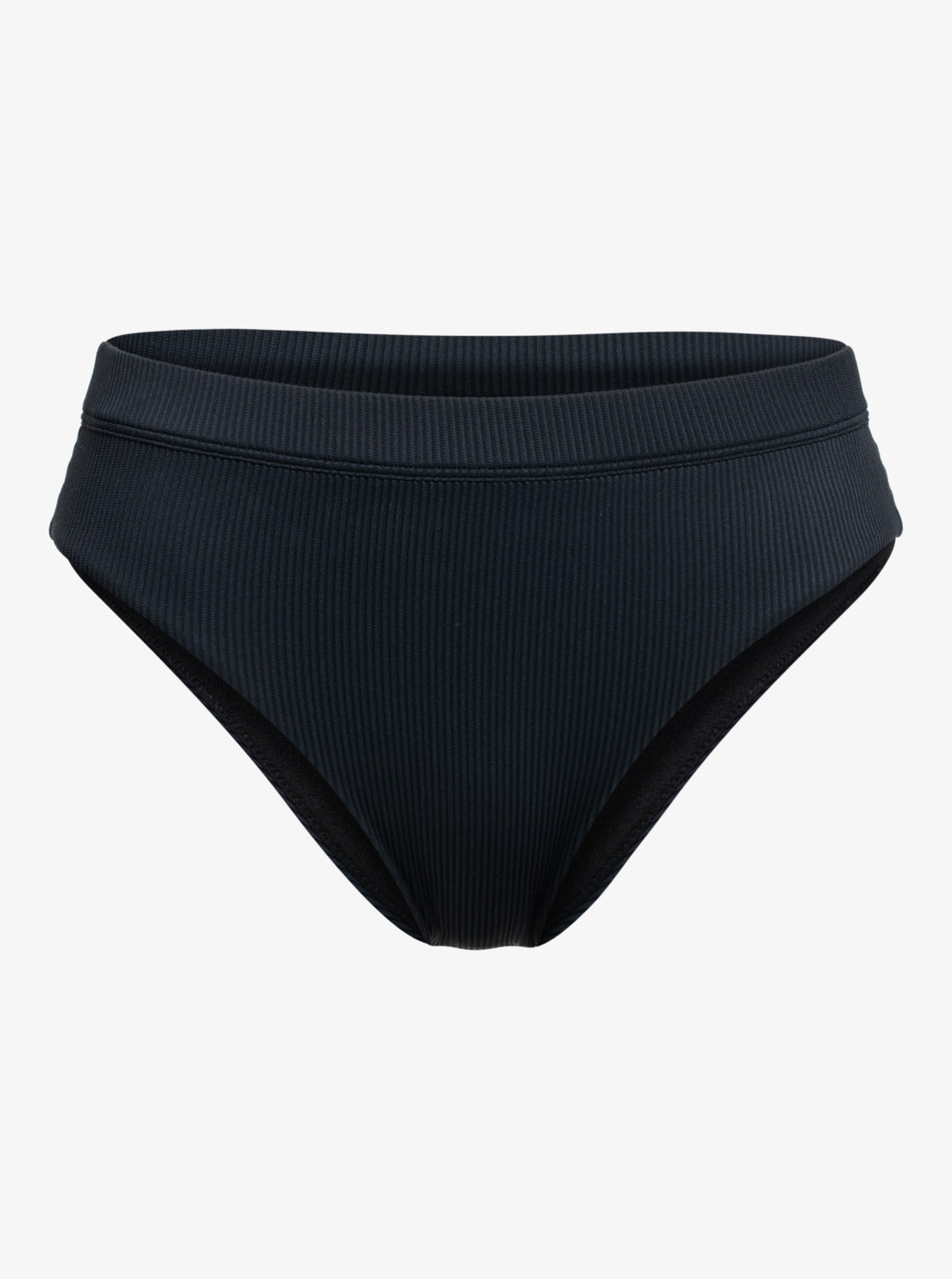 Roxy Womens Rib Roxy Love The Shorey Bikini Bottoms ANTHRACITE