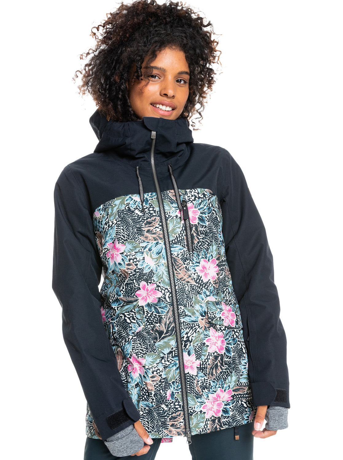 Roxy Womens Stated Snow Jacket True black ubuda