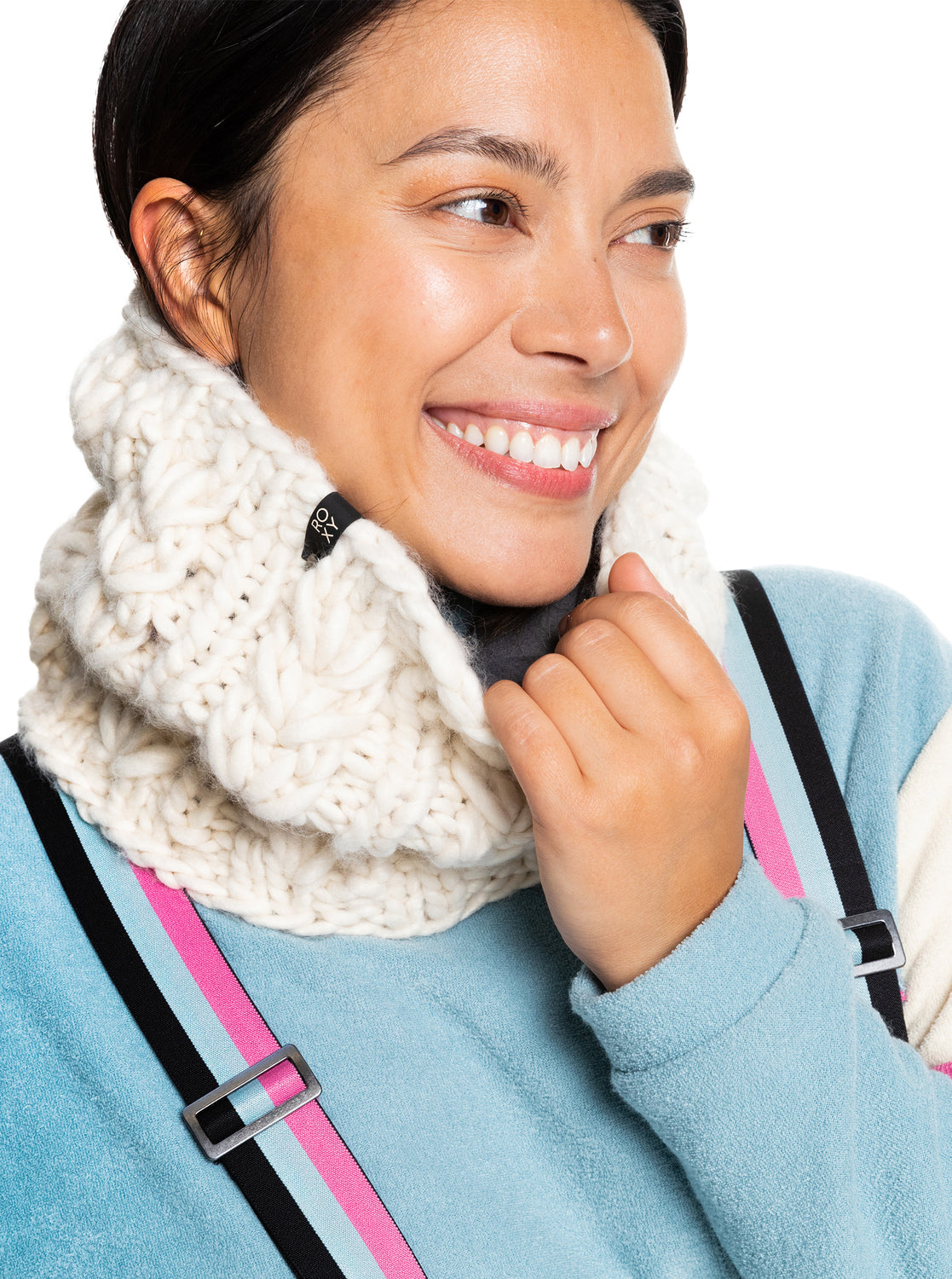 Roxy Womens Winter Neck Warmer Parchment