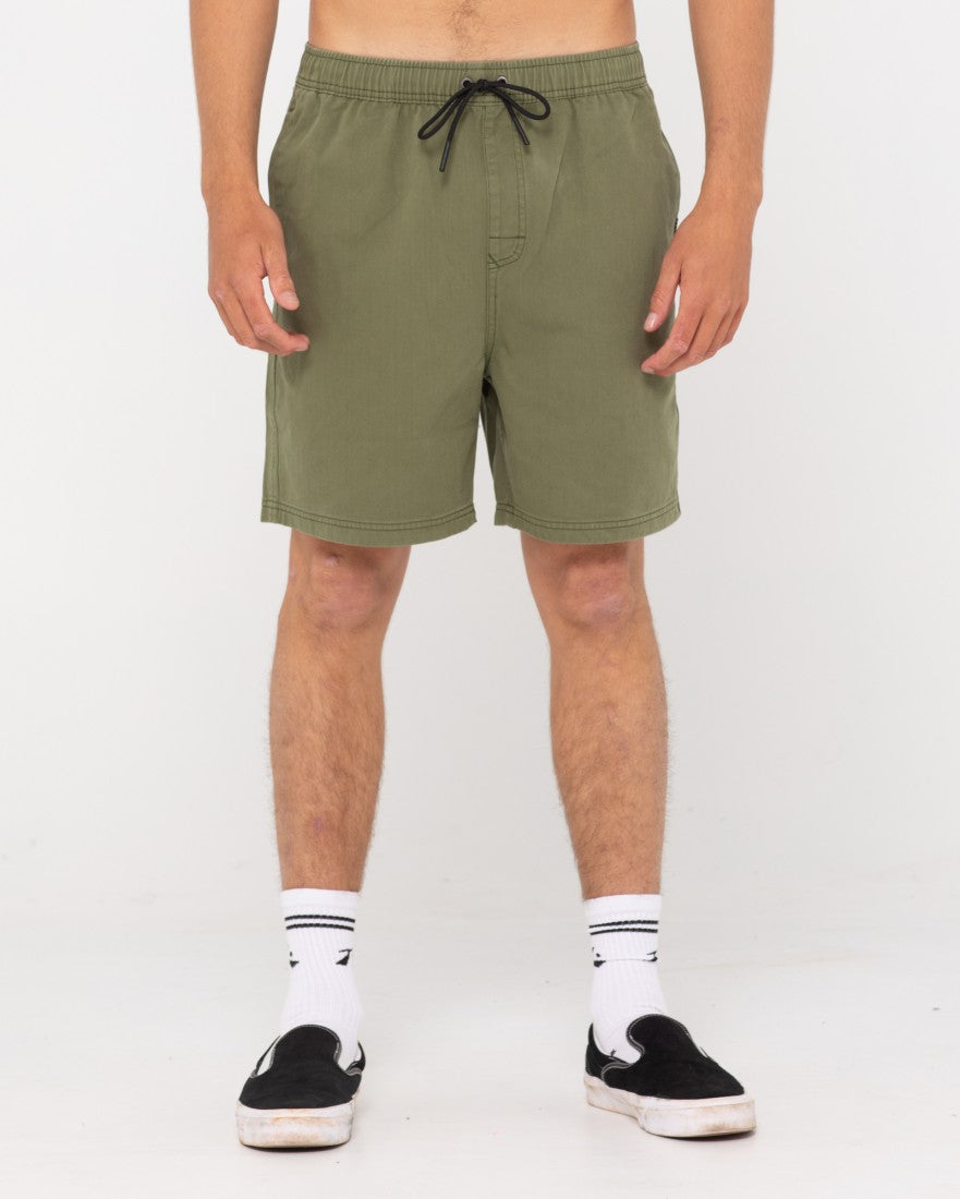 Rusty Manila Folder 19 Elastic Short SAVANNA