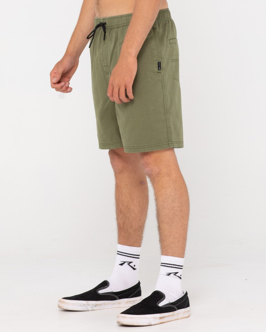 Rusty Manila Folder 19 Elastic Short SAVANNA