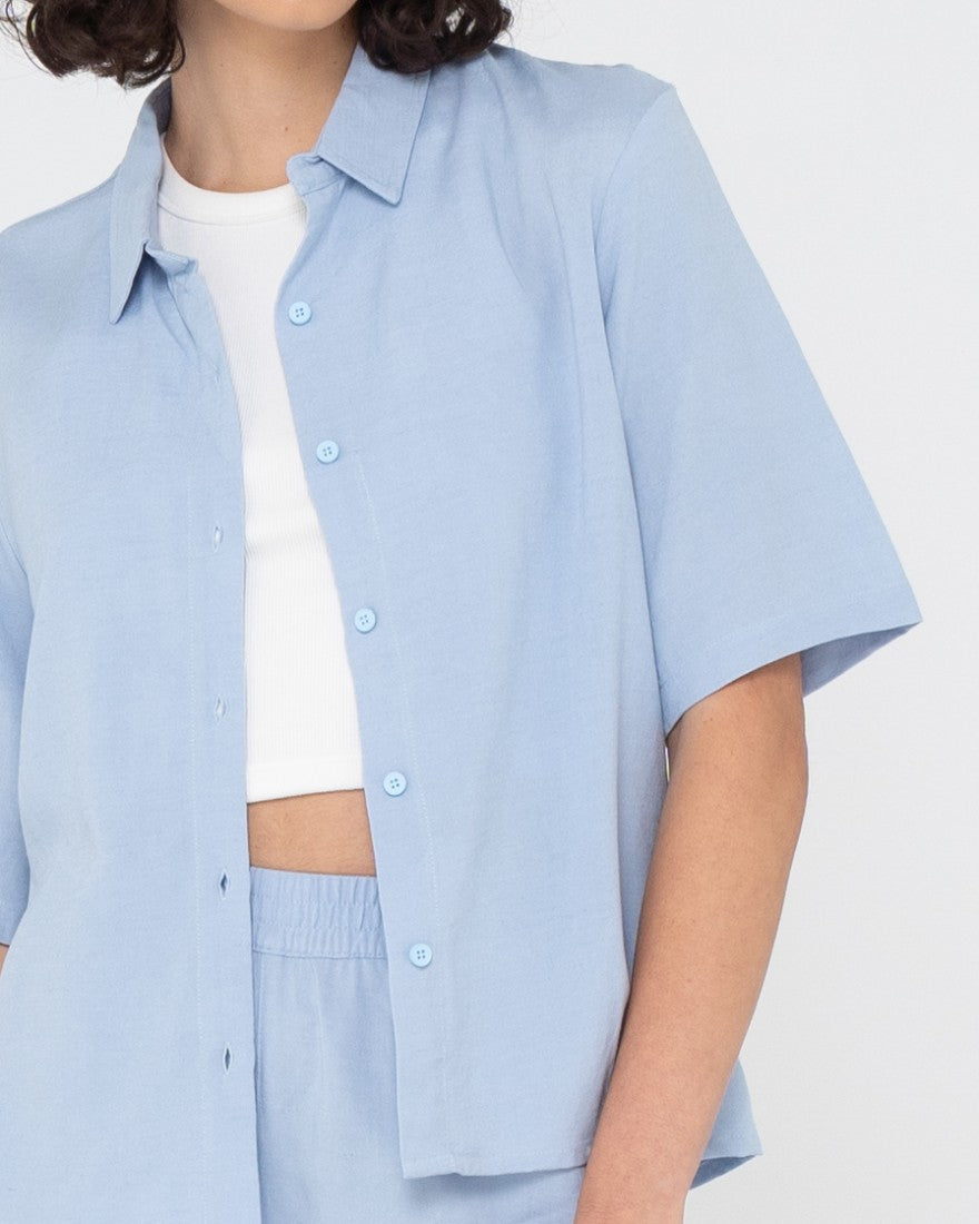 Rusty Saltwater Shirt DUSTY BLUE