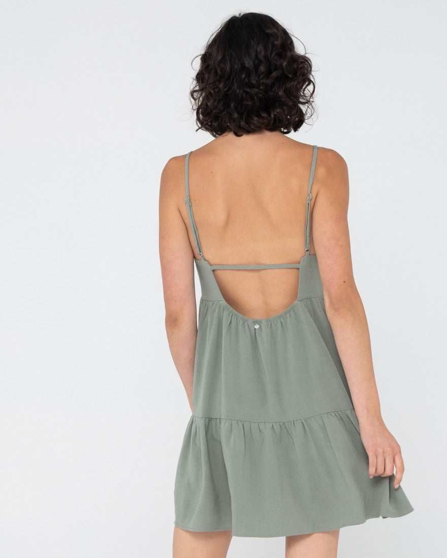 Rusty Saltwater Slip Dress DUSTY TEAL
