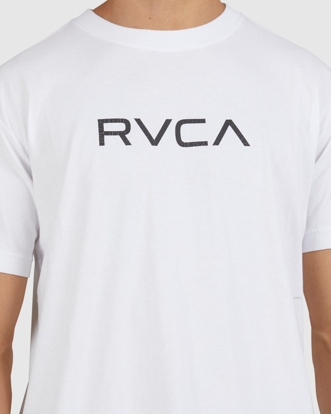 Big RVCA Washed SS Tee White