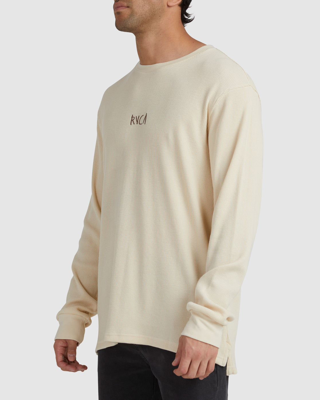 RVCA DECKER WAFFLE LS BLEACHED