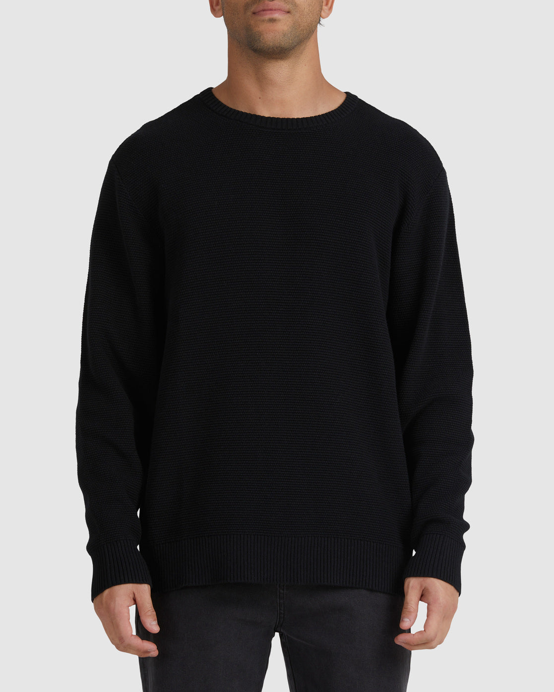 RVCA Duke Crew Knit BLACK