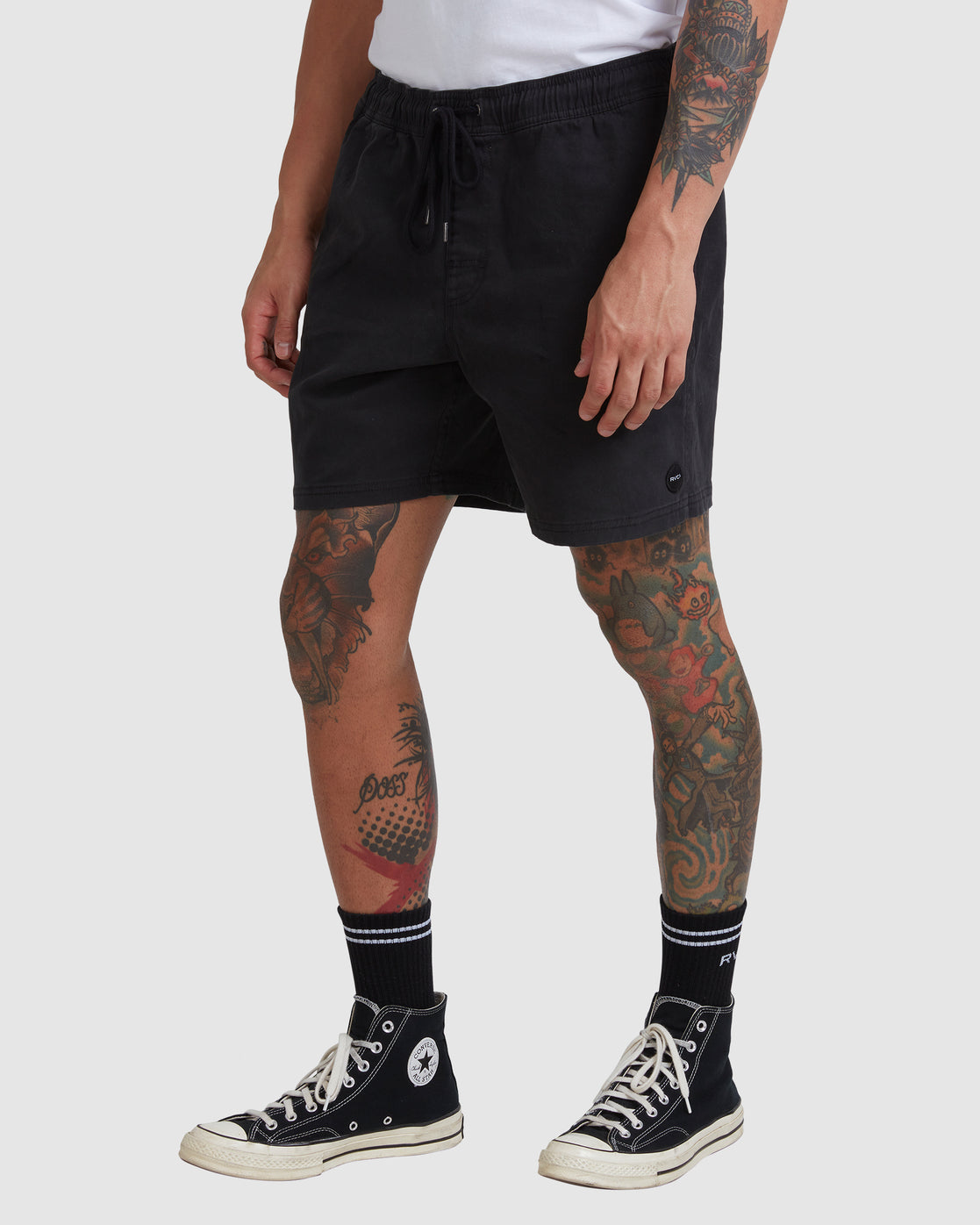 RVCA Escape Elastic Walkshorts 17” BLACK