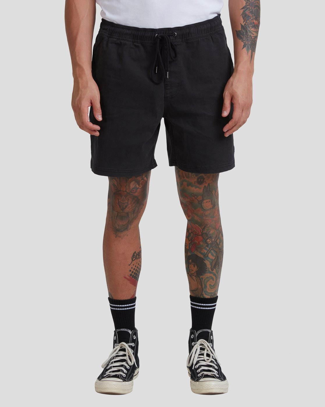 RVCA Escape Elastic Walkshorts 17” BLACK