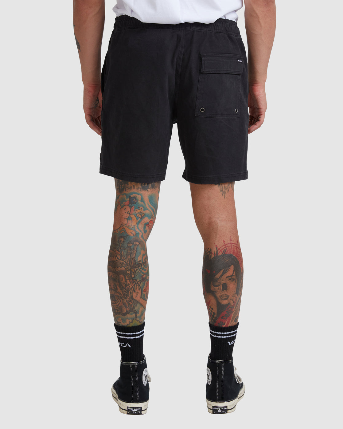 RVCA Escape Elastic Walkshorts 17” BLACK