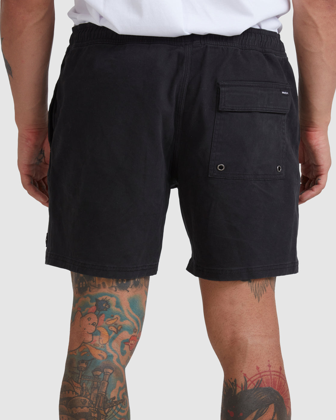 RVCA Escape Elastic Walkshorts 17” BLACK